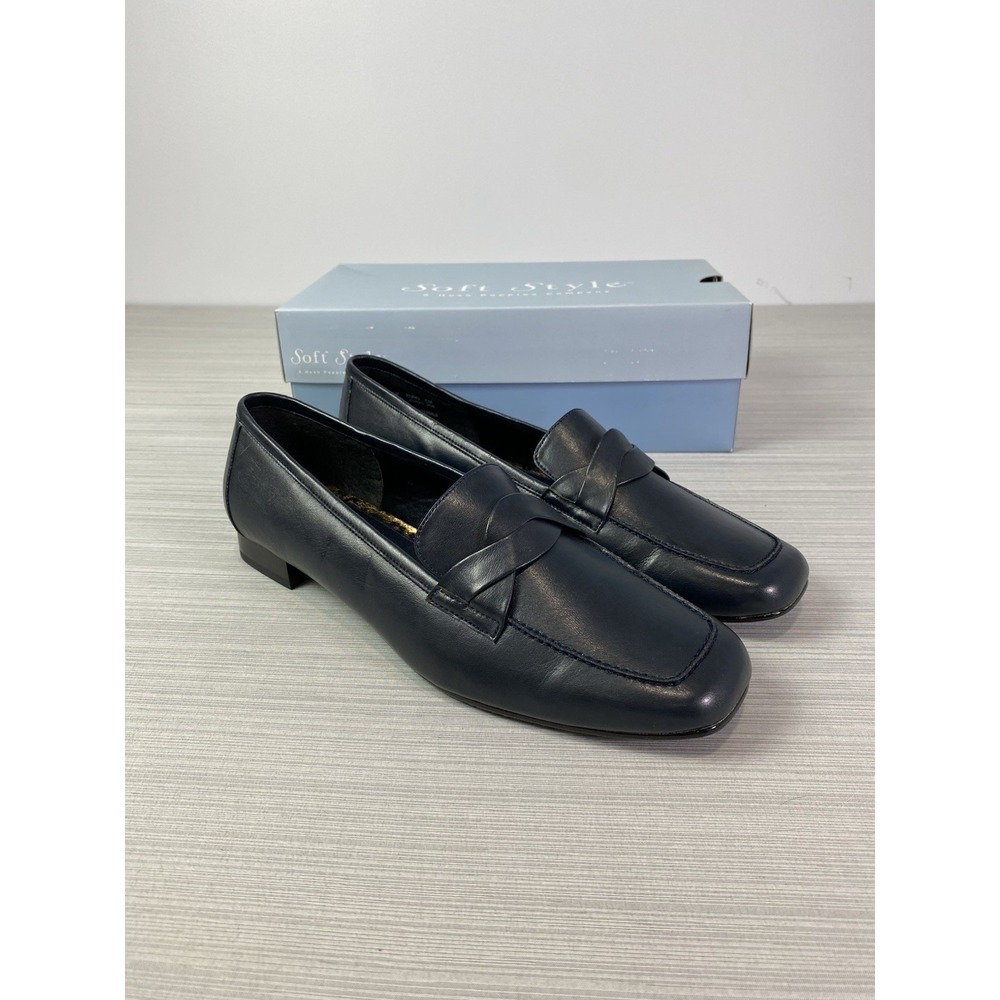 Soft Style Hush Puppies Tellini Navy Loafers 10 N